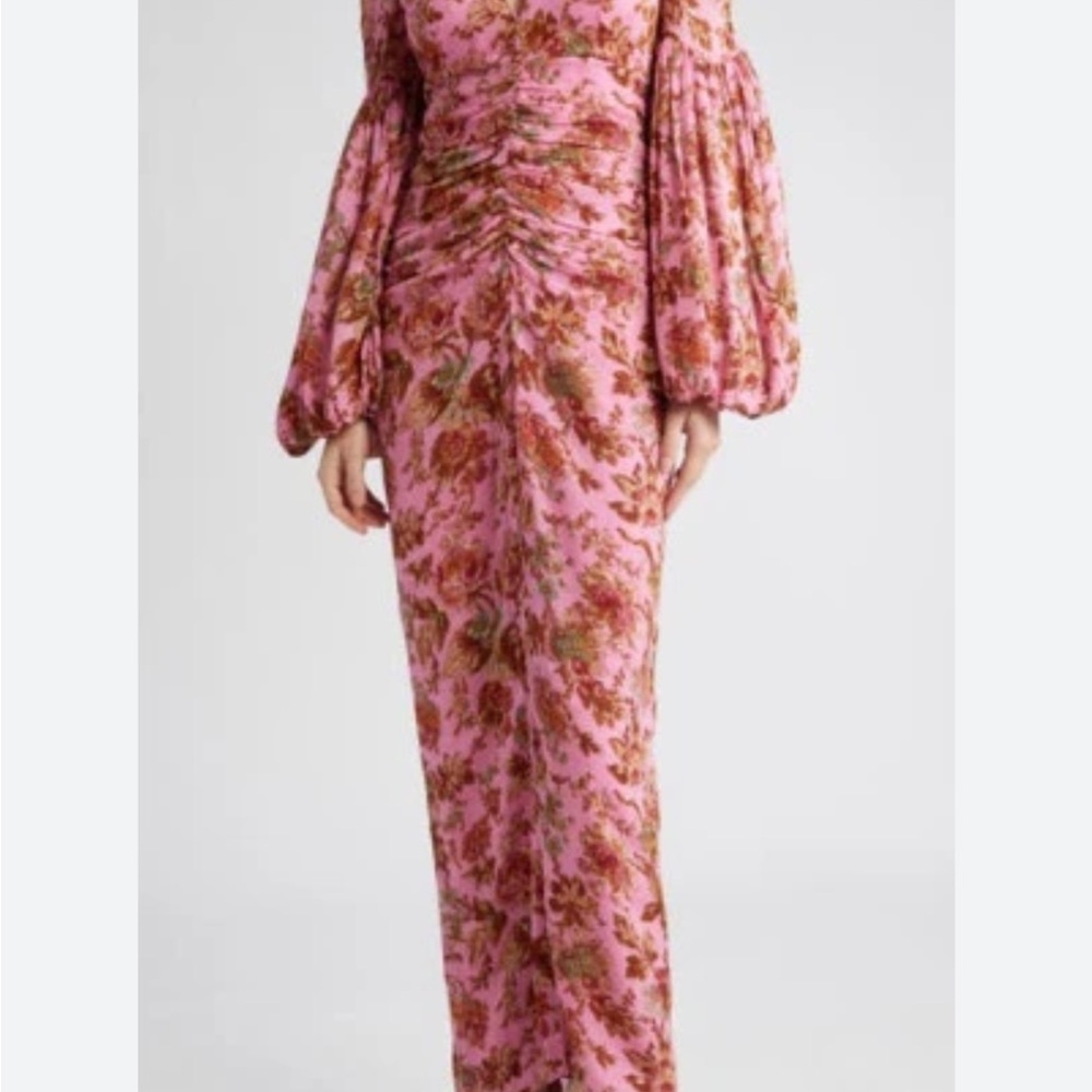 Floral Pink Maxi Dress by TiMo